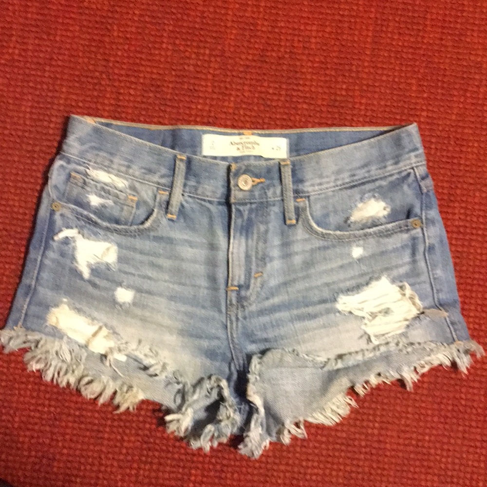 Abercrombie & fitch high rise shorts 0